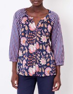 Blouse ample voile de coton bio imprimé La Fiancée