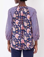 Blouse ample voile de coton bio imprimé La Fiancée