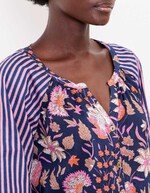 Blouse ample voile de coton bio imprimé La Fiancée