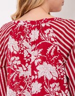 Blouse ample voile de coton bio imprimé La Fiancée