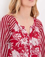 Blouse ample voile de coton bio imprimé La Fiancée