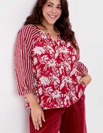 Blouse ample voile de coton bio imprimé La Fiancée