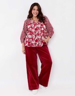 Blouse ample voile de coton bio imprimé La Fiancée