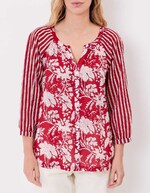 Blouse ample voile de coton bio imprimé La Fiancée