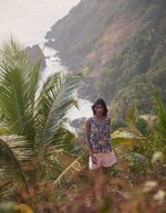 Débardeur voile de coton bio imprimé La Fiancée