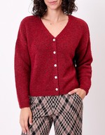 Gilet court femme uni imprim&eacute; La Fianc&eacute;e