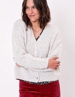 Gilet court femme uni imprimé La Fiancée