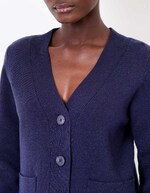 Gilet boutonné maille compacte imprimé La Fiancée