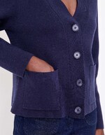 Gilet boutonné maille compacte imprimé La Fiancée