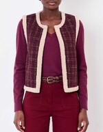 Gilet r&eacute;versible sherpa et &agrave; motifs imprim&eacute; La Fianc&eacute;e