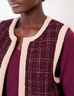 Gilet r&eacute;versible sherpa et &agrave; motifs imprim&eacute; La Fianc&eacute;e