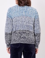 Gilet grosse maille chinée imprimé La Fiancée