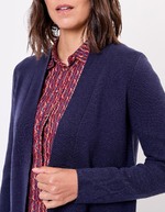 Gilet long en maille imprimé La Fiancée
