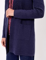 Gilet long en maille imprimé La Fiancée