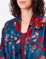 Veste Kimono velours imprimé La Fiancée