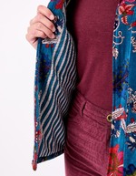 Veste Kimono velours imprimé La Fiancée