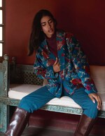 Veste Kimono velours imprimé La Fiancée