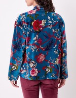 Veste Kimono velours imprimé La Fiancée