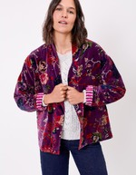 Veste Kimono velours imprimé La Fiancée