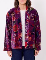 Veste Kimono velours imprimé La Fiancée