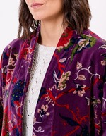 Veste Kimono velours imprimé La Fiancée