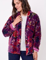 Veste Kimono velours imprimé La Fiancée