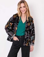 Veste Kimono velours imprimé La Fiancée
