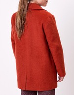 Manteau droit lainage imprimé La Fiancée