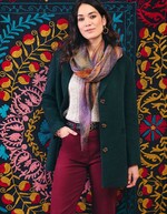 Manteau droit lainage imprimé La Fiancée