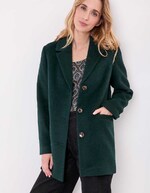Manteau droit lainage imprimé La Fiancée