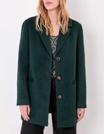 Manteau droit lainage imprimé La Fiancée