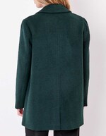 Manteau droit lainage imprimé La Fiancée