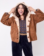 Manteau suède réversible imprimé La Fiancée