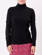 Pull maille col roul&eacute; imprim&eacute; La Fianc&eacute;e