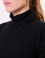 Pull maille col roul&eacute; imprim&eacute; La Fianc&eacute;e