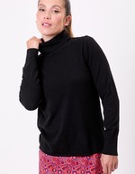 Pull maille col roul&eacute; imprim&eacute; La Fianc&eacute;e
