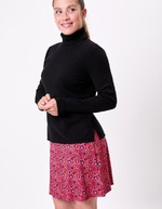 Pull maille col roul&eacute; imprim&eacute; La Fianc&eacute;e