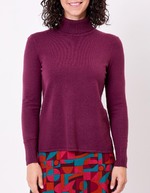 Pull maille col roulé imprimé La Fiancée