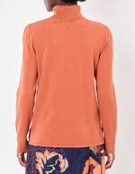 Pull maille col roulé imprimé La Fiancée