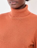 Pull maille col roulé imprimé La Fiancée