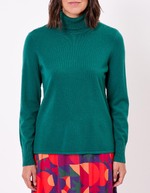 Pull maille col roulé imprimé La Fiancée