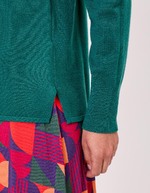 Pull maille col roulé imprimé La Fiancée