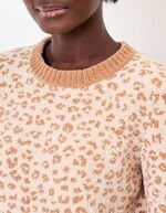 Pull maille duveteuse imprimé La Fiancée