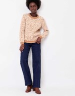 Pull maille duveteuse imprimé La Fiancée