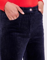 Pantalon large velours cotelé imprimé La Fiancée