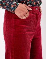 Pantalon large velours cotelé imprimé La Fiancée