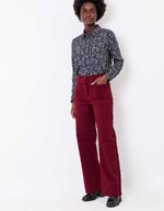 Pantalon large coton stretch imprimé La Fiancée