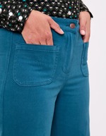 Pantalon large coton stretch imprimé La Fiancée