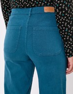 Pantalon large coton stretch imprimé La Fiancée