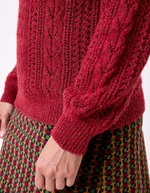 Pull tricot fantaisie imprimé La Fiancée